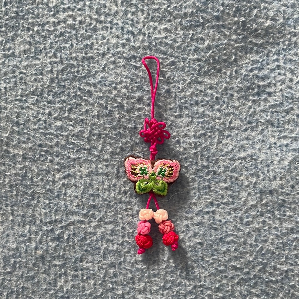 Beautiful butterfly phone keychain